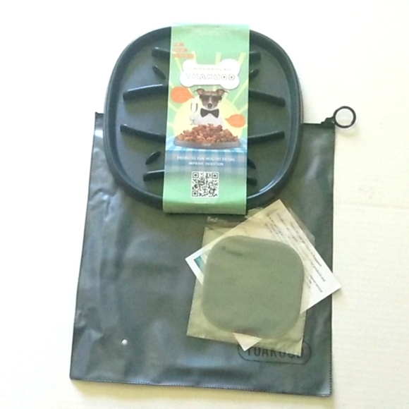YUAKUOD SLOW FEEDER NON SLIP DOG BOWL NWT - Picture 8 of 11